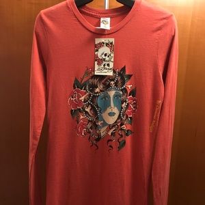 NWT Christian Audigier for Ed Hardy Vintage Top